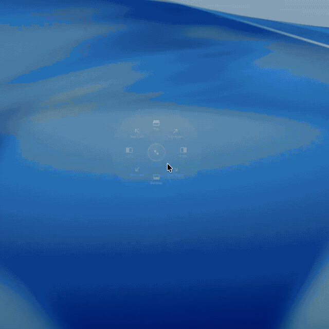 Radial Window Snapping Demonstration