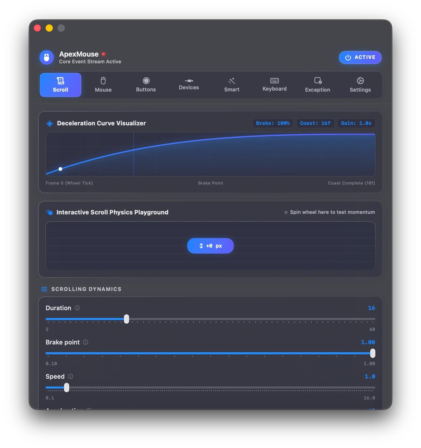 Context-Aware Scrolling Demonstration